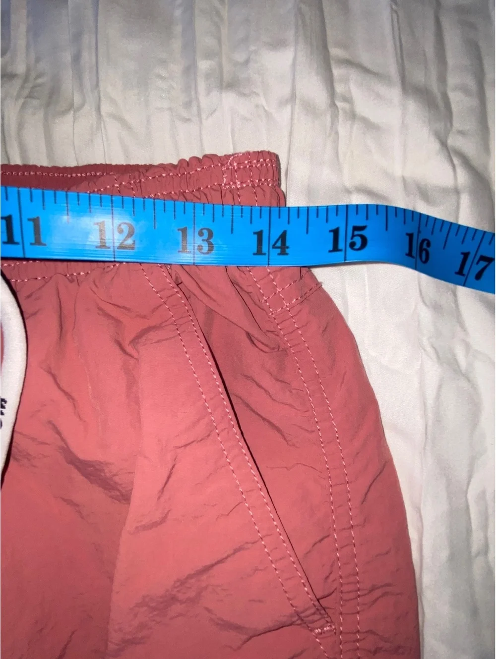 maamgic Men's Pink Swim Trunks with Elastic Waistband and Back Pocket, Size M